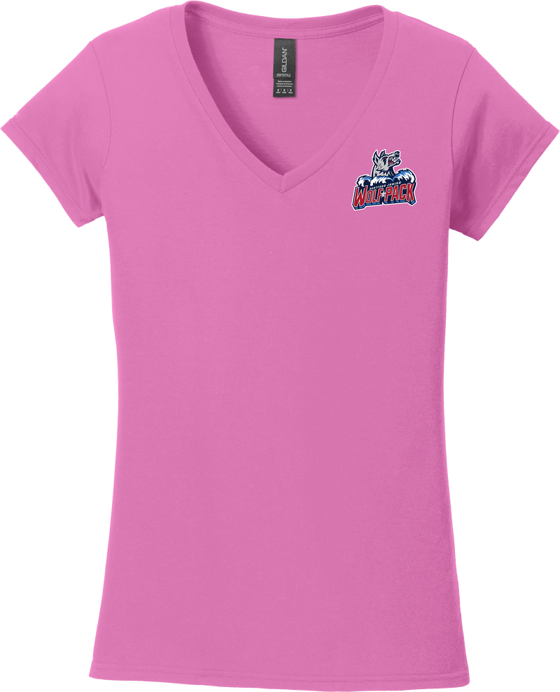 Hartford Jr. Wolfpack Softstyle Ladies Fit V-Neck T-Shirt