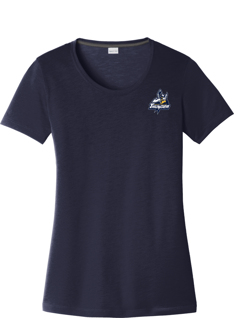 Mon Valley Thunder Ladies PosiCharge Competitor Cotton Touch Scoop Neck Tee