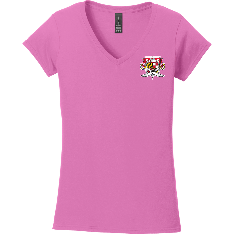 SOMD Lady Sabres Softstyle Ladies Fit V-Neck T-Shirt