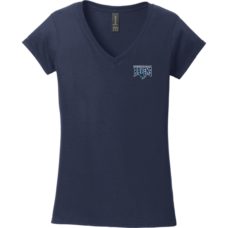 Kensington Valley Ravens Softstyle Ladies Fit V-Neck T-Shirt