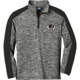 Philadelphia Flyers Elite Youth PosiCharge  Electric Heather Colorblock 1/4-Zip Pullover