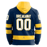 Delaware Jr. Blue Hens Adult Sublimated Retro Hoodie