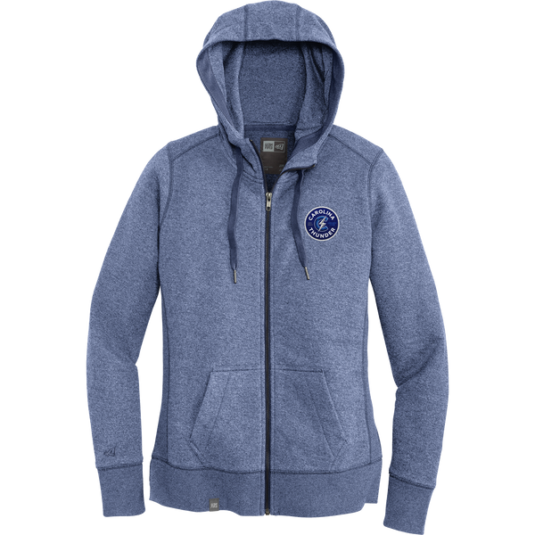 Carolina Thunder New Era Ladies French Terry Full-Zip Hoodie