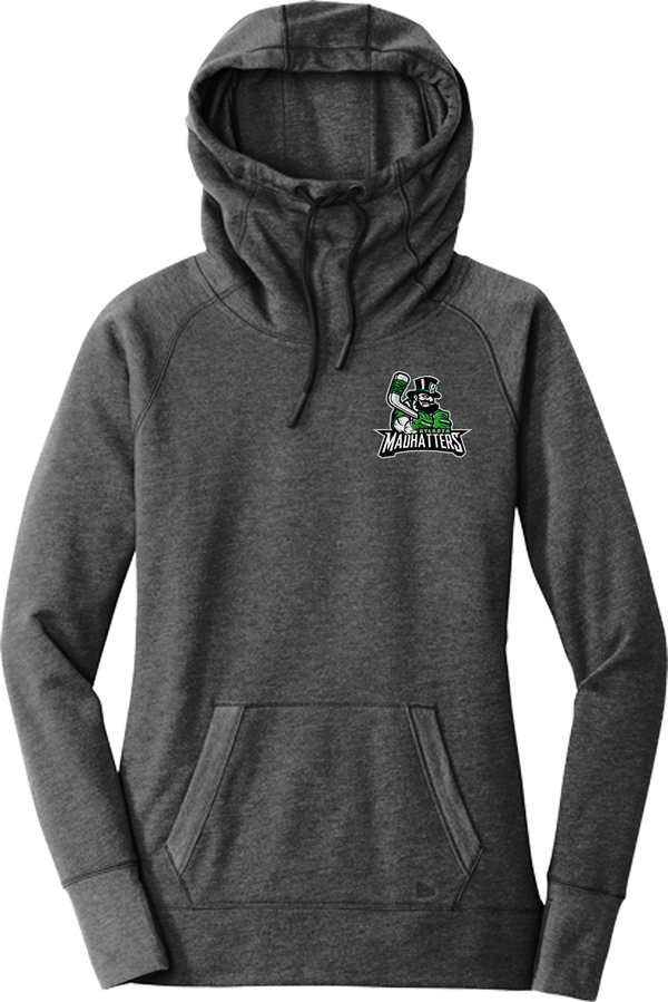 Atlanta Madhatters New Era Ladies Tri-Blend Fleece Pullover Hoodie