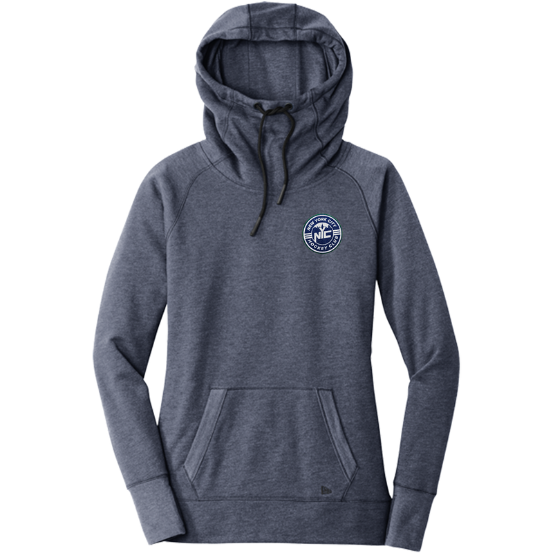 NYC Hockey Club New Era Ladies Tri-Blend Fleece Pullover Hoodie