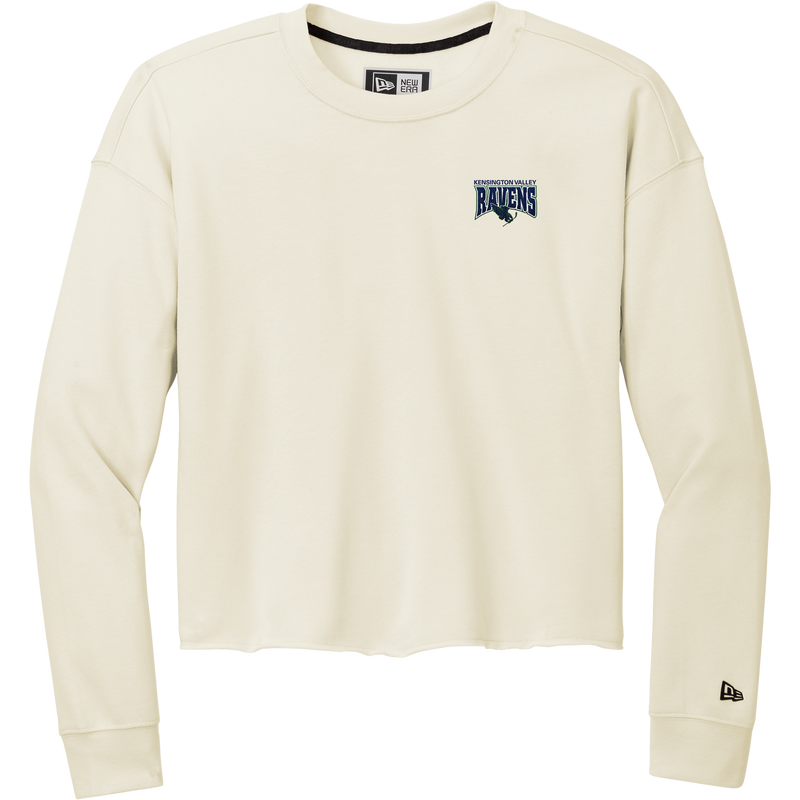Kensington Valley Ravens New Era Ladies Tri-Blend Fleece Crop Crew