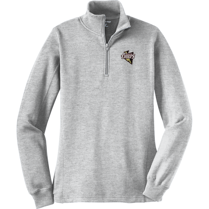 Mercer Chiefs Ladies 1/4-Zip Sweatshirt