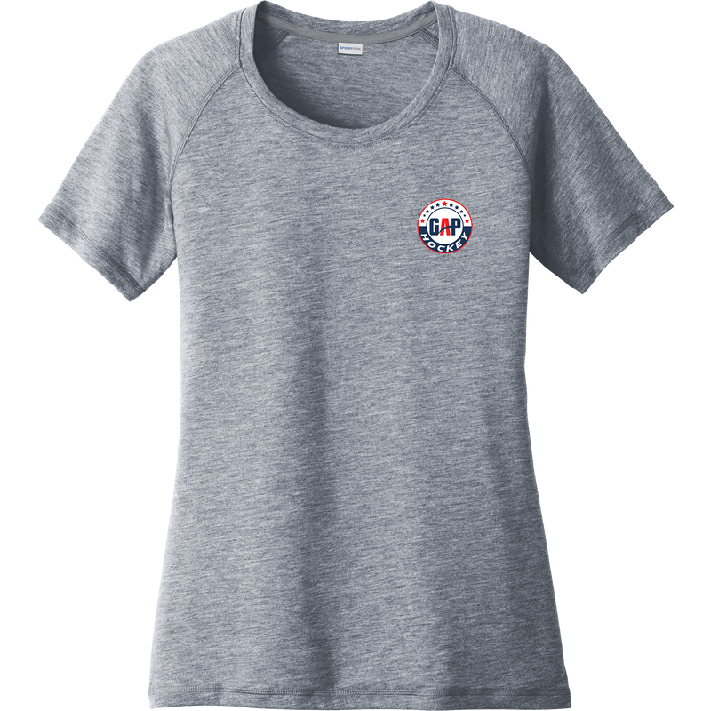 GAP Hockey Ladies PosiCharge Tri-Blend Wicking Scoop Neck Raglan Tee