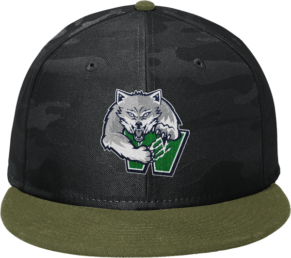 Woodbridge Wolfpack New Era Camo Flat Bill Snapback Cap