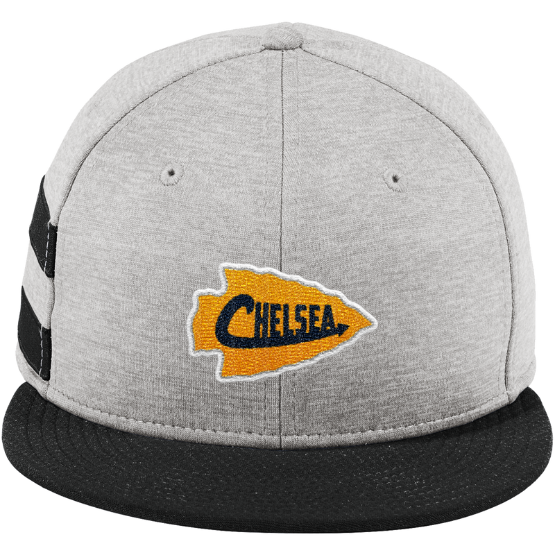 Chelsea Chiefs New Era Shadow Heather Striped Flat Bill Snapback Cap