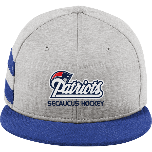 Secaucus Patriots New Era Shadow Heather Striped Flat Bill Snapback Cap