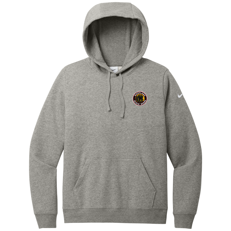 Maryland Black Bears Nike Women's Club Fleece Sleeve Swoosh Pullover Hoodie