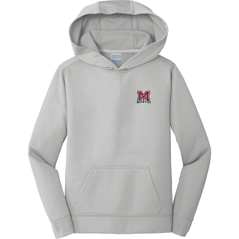 Jr. Mounties Youth Performance Fleece Pullover Hooded Sweatshirt