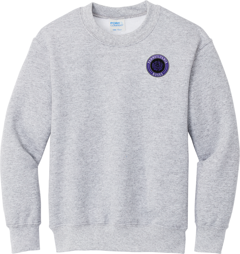 PA Roses Youth Core Fleece Crewneck Sweatshirt