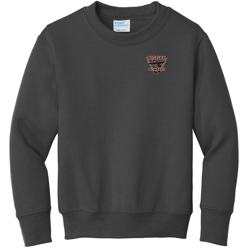 Biggby Bombers Youth Core Fleece Crewneck Sweatshirt