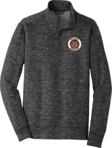 Biggby Bobcats PosiCharge Electric Heather Fleece 1/4-Zip Pullover