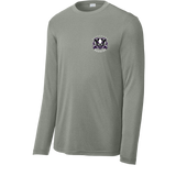 Lady Badgers Youth Long Sleeve PosiCharge Competitor Tee