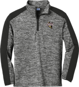 Mercer Chiefs Youth PosiCharge  Electric Heather Colorblock 1/4-Zip Pullover