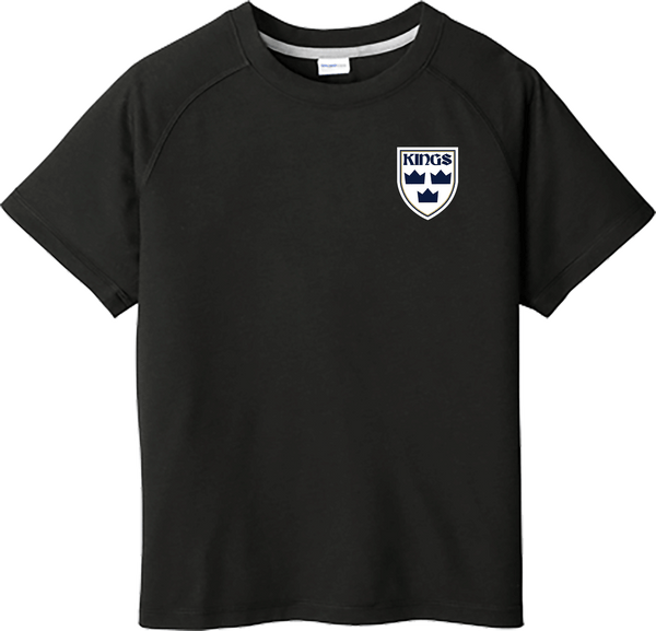 North Jersey Kings Youth PosiCharge  Tri-Blend Wicking Raglan Tee