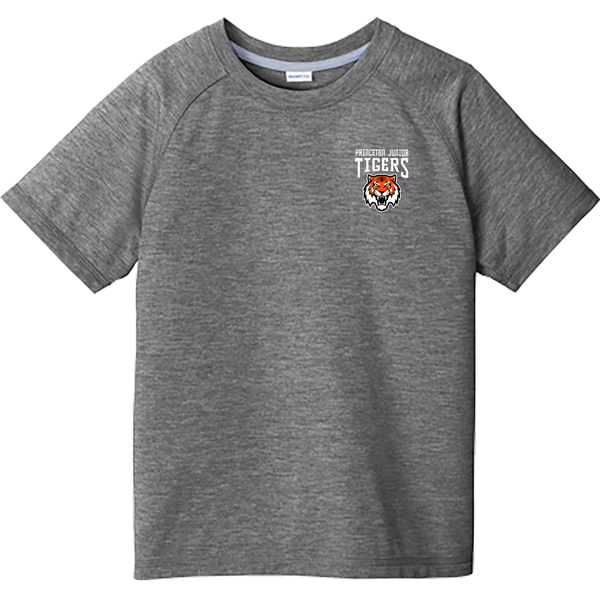 Princeton Jr. Tigers Youth PosiCharge Tri-Blend Wicking Raglan Tee