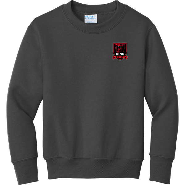 King Cobras Youth Core Fleece Crewneck Sweatshirt